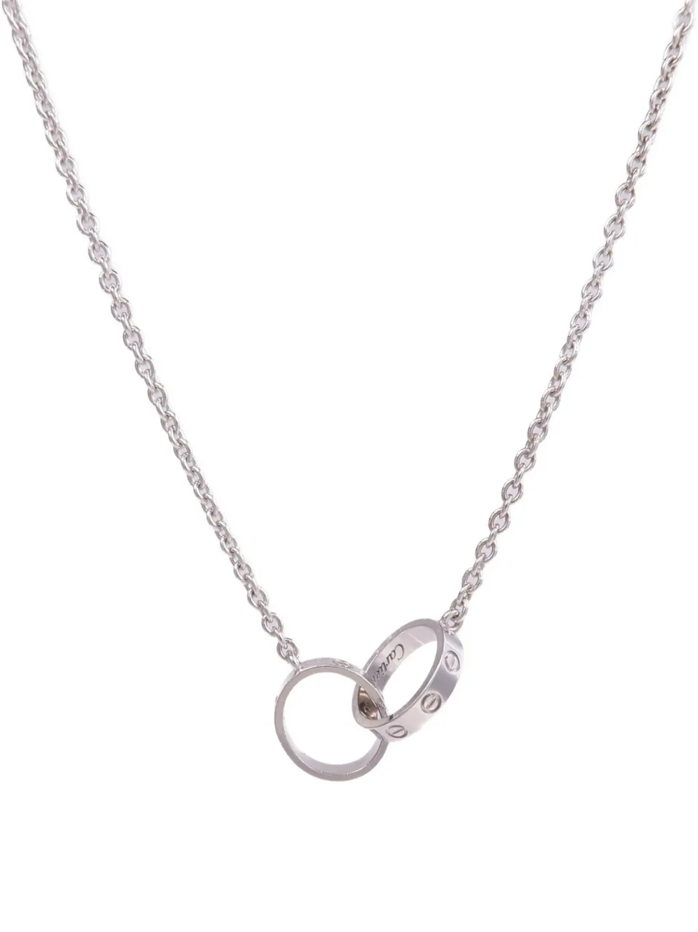 Pre-owned Cartier Love Necklace In Silver