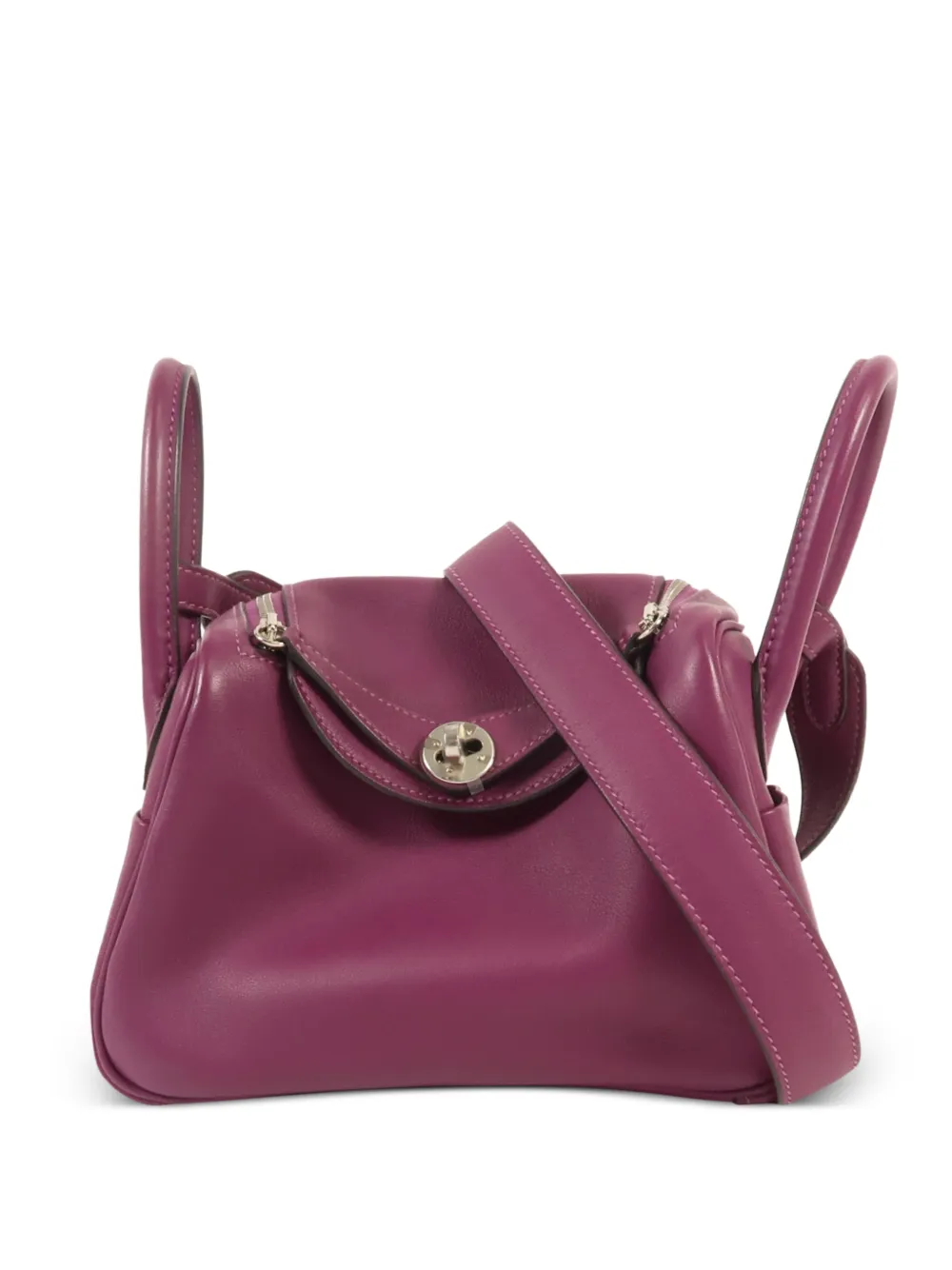 Hermès Pre-Owned 2021 mini Lindy shoulder bag - Viola