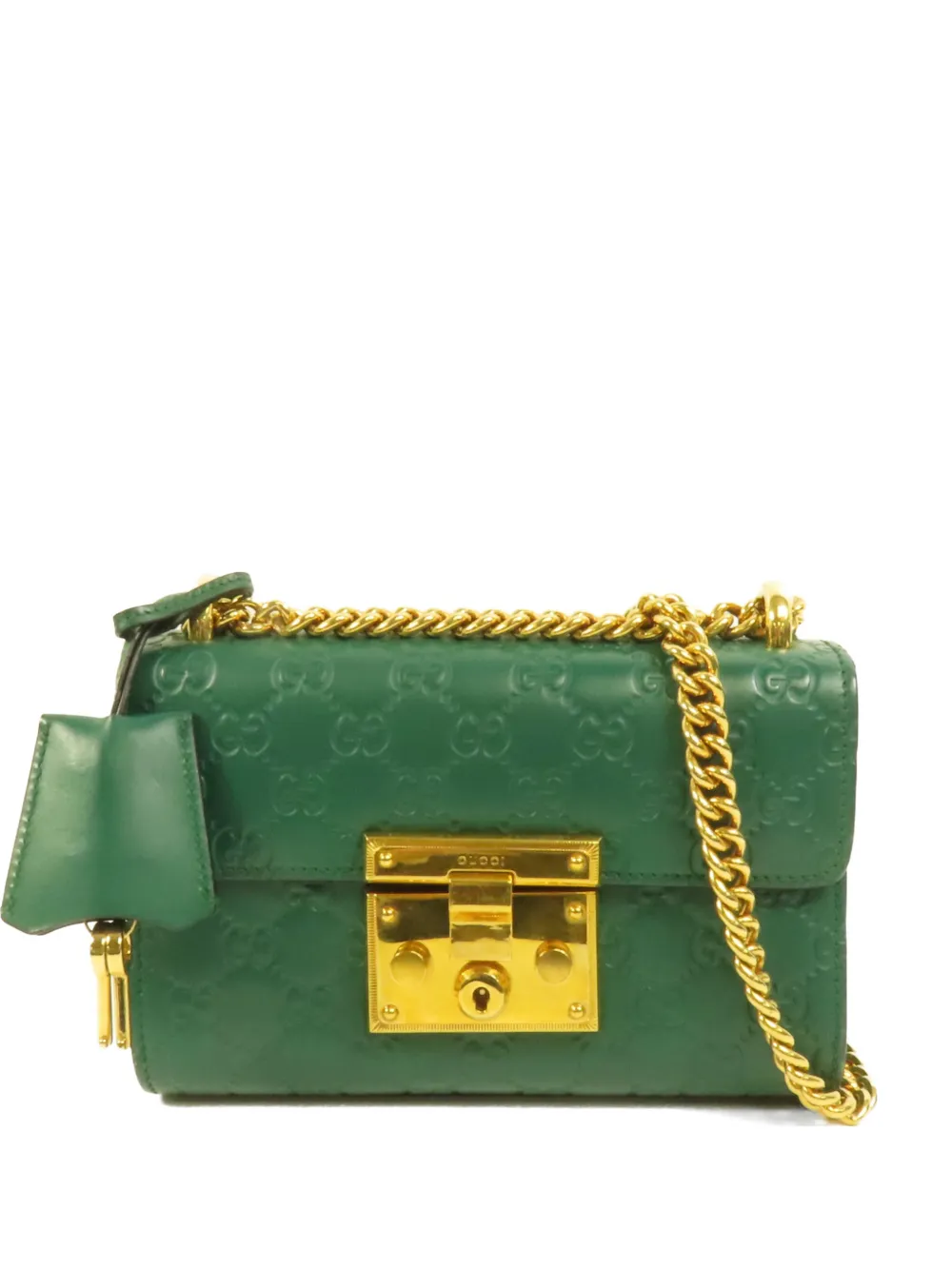 Gucci Pre-Owned GG Padlock chain shoulder bag - Grün