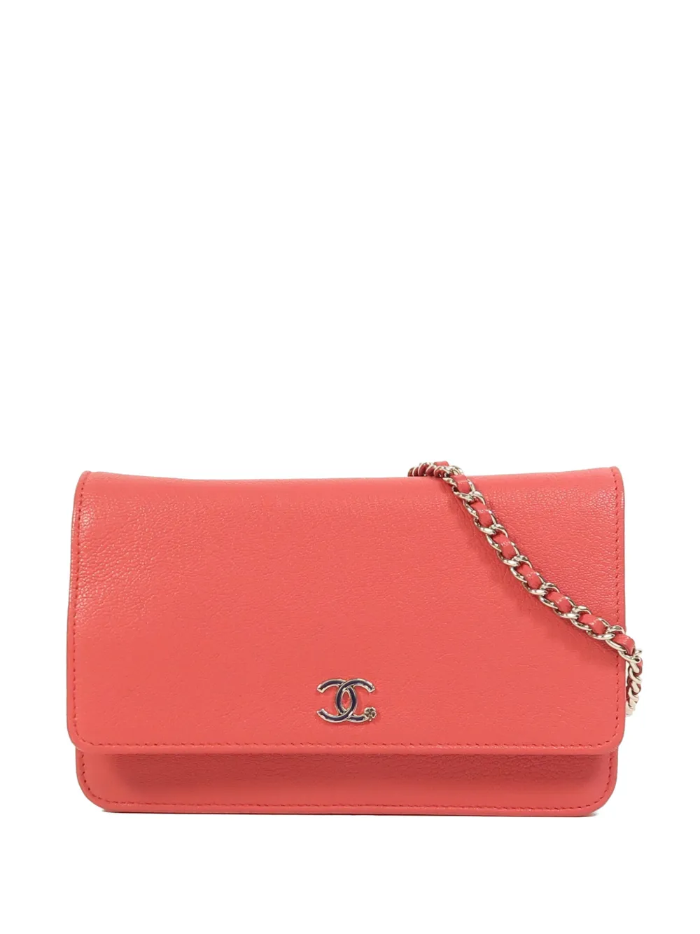 CHANEL Pre-Owned CC Wallet On Chain cross body bag - Red