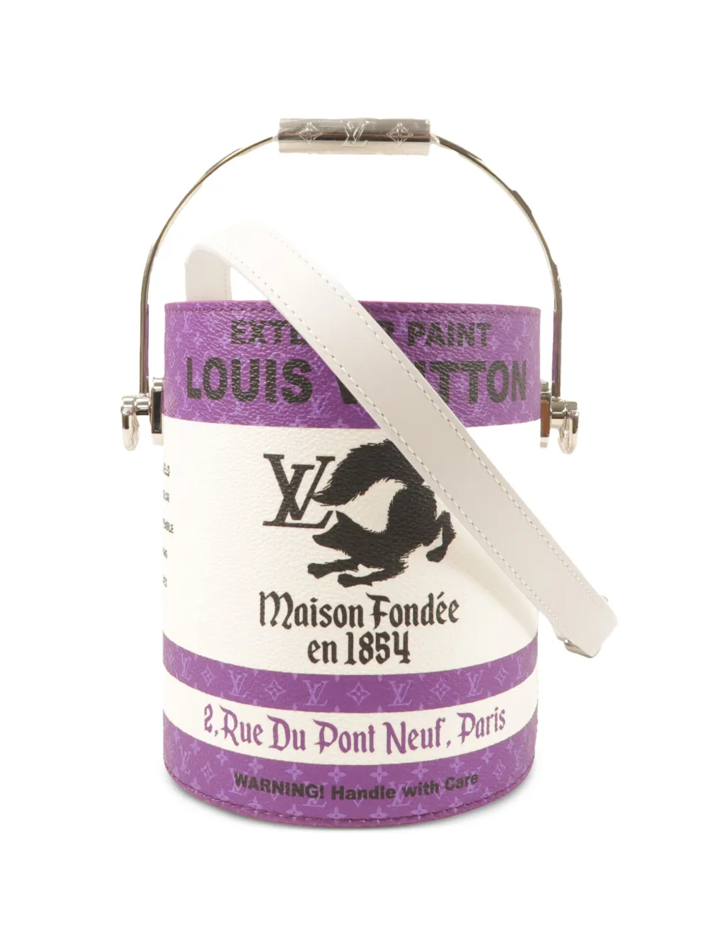 Louis Vuitton Pre-Owned Paint Can bucket bag - Bianco