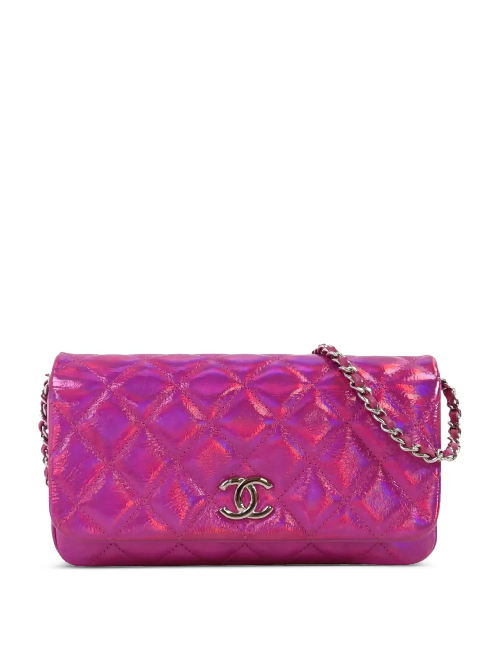 CHANEL Pre-Owned CC quilted chain crossbody bag - Rosa