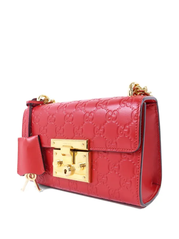Gucci Pre-Owned パドロック GG ショルダーバッグ | レッド | FARFETCH JP