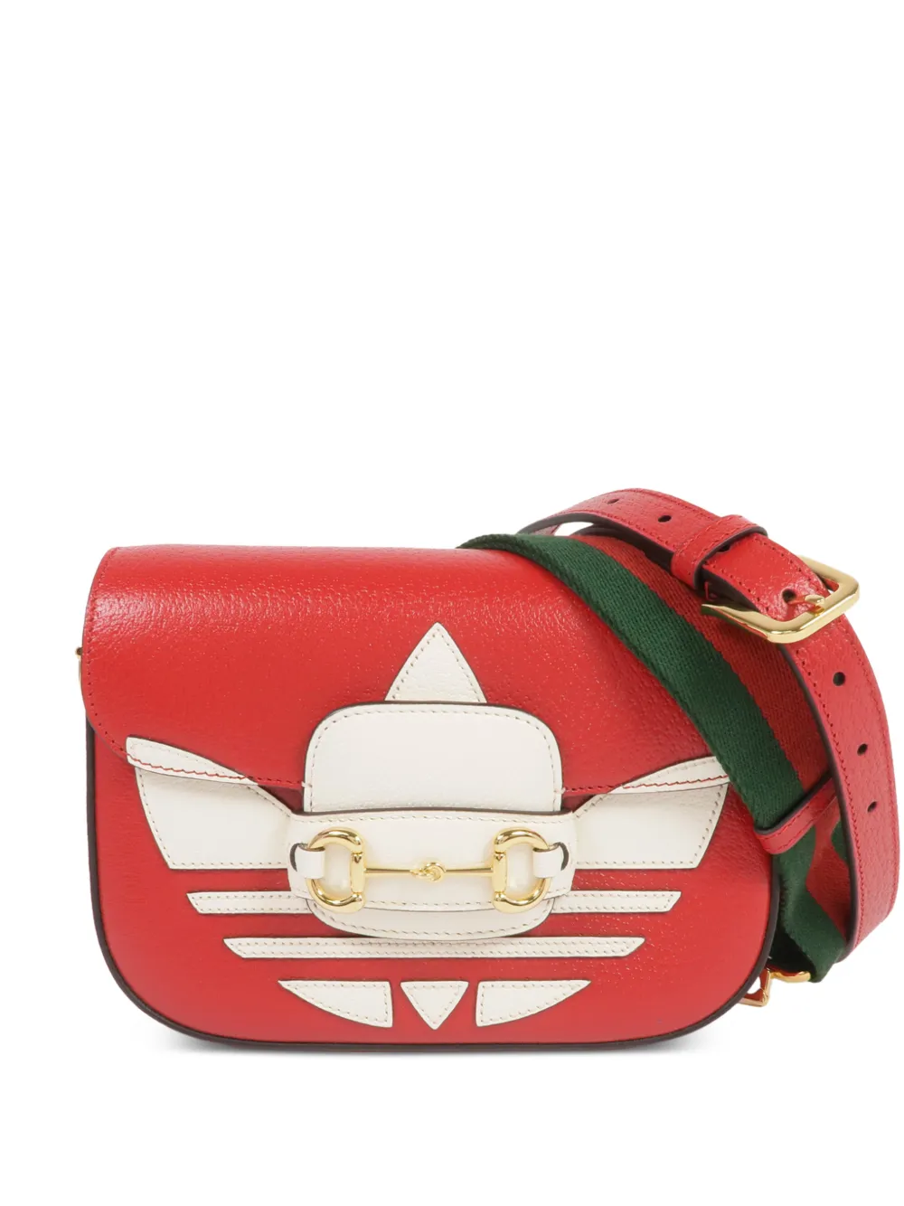 Gucci Pre-Owned x Adidas Horsebit 1955 shoulder bag - Rosso