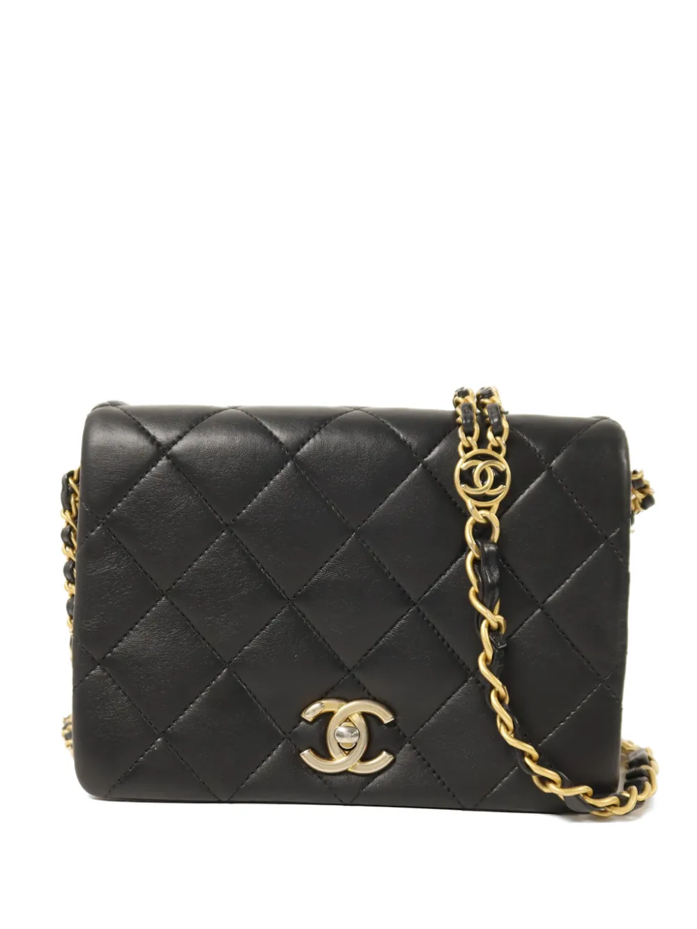 CHANEL Pre-Owned CC turn-lock quilted shoulder bag - Nero