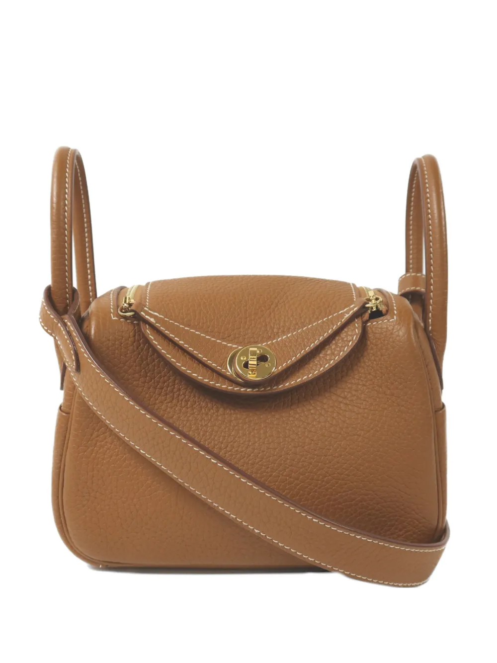 Hermès Pre-Owned mini Lindy leather bag - Toni neutri