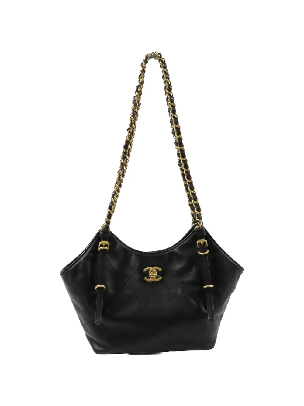 CHANEL Pre-Owned small CC chain tote bag - Nero