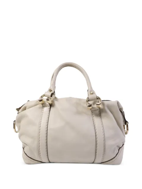 Gucci Pre-Owned Borsa a spalla in pelle con morsetto