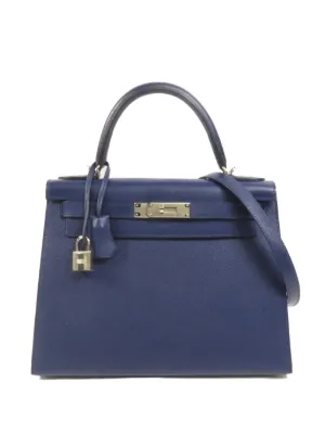 Hermès Pre-Owned Kelly 25 Handbag | Blue | FARFETCH