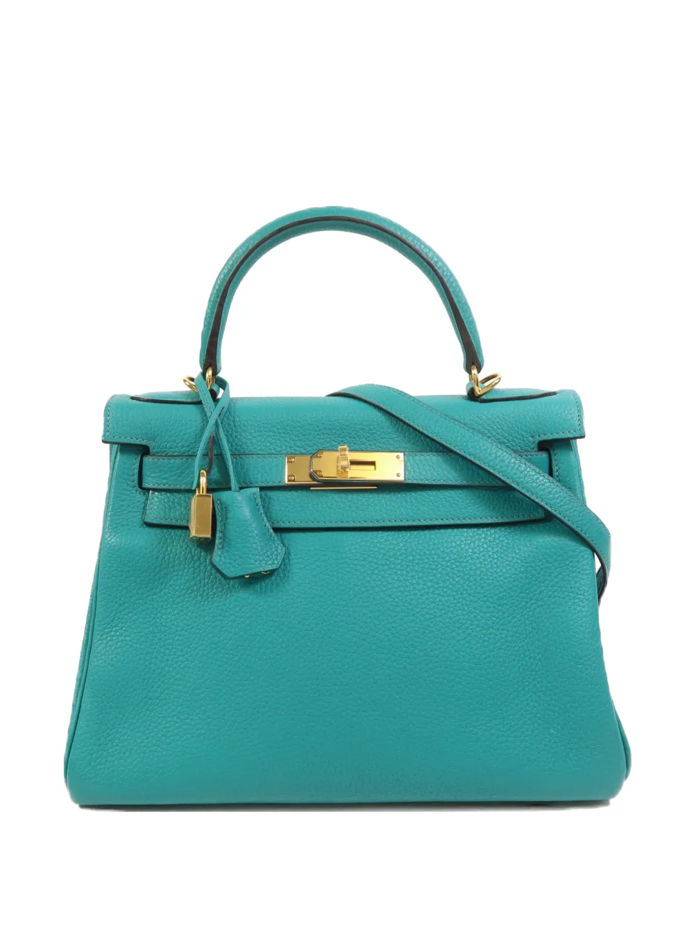 Hermès Pre-Owned Kelly 28 leather tote bag - Blue