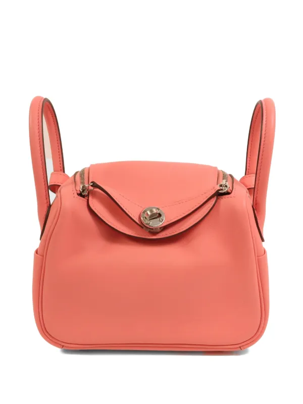 Hermès Pre-owned Mini Lindy Shoulder Bag in Pink