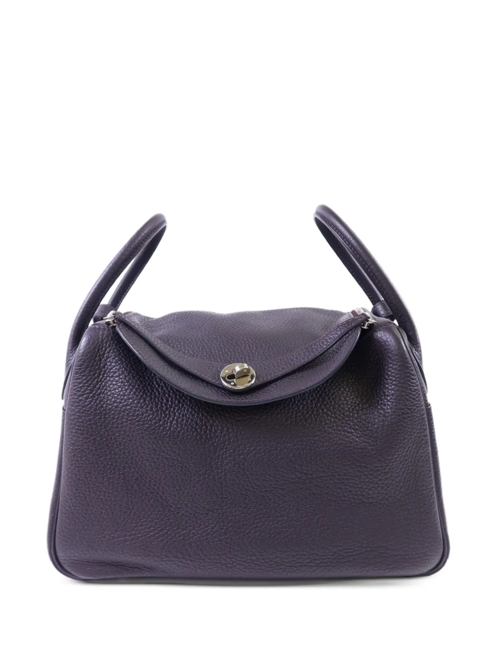 Hermès Pre-Owned 2015 30 Lindy leather shoulder bag - Black