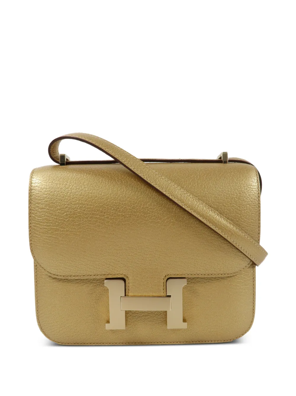 Hermès Pre-Owned 2024 mini Constance cross body bag - Oro