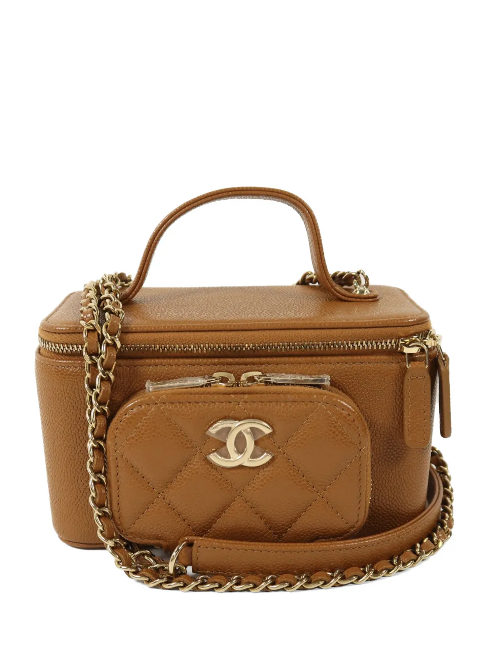 CHANEL Pre-Owned interlocking-CC tote bag - Brown