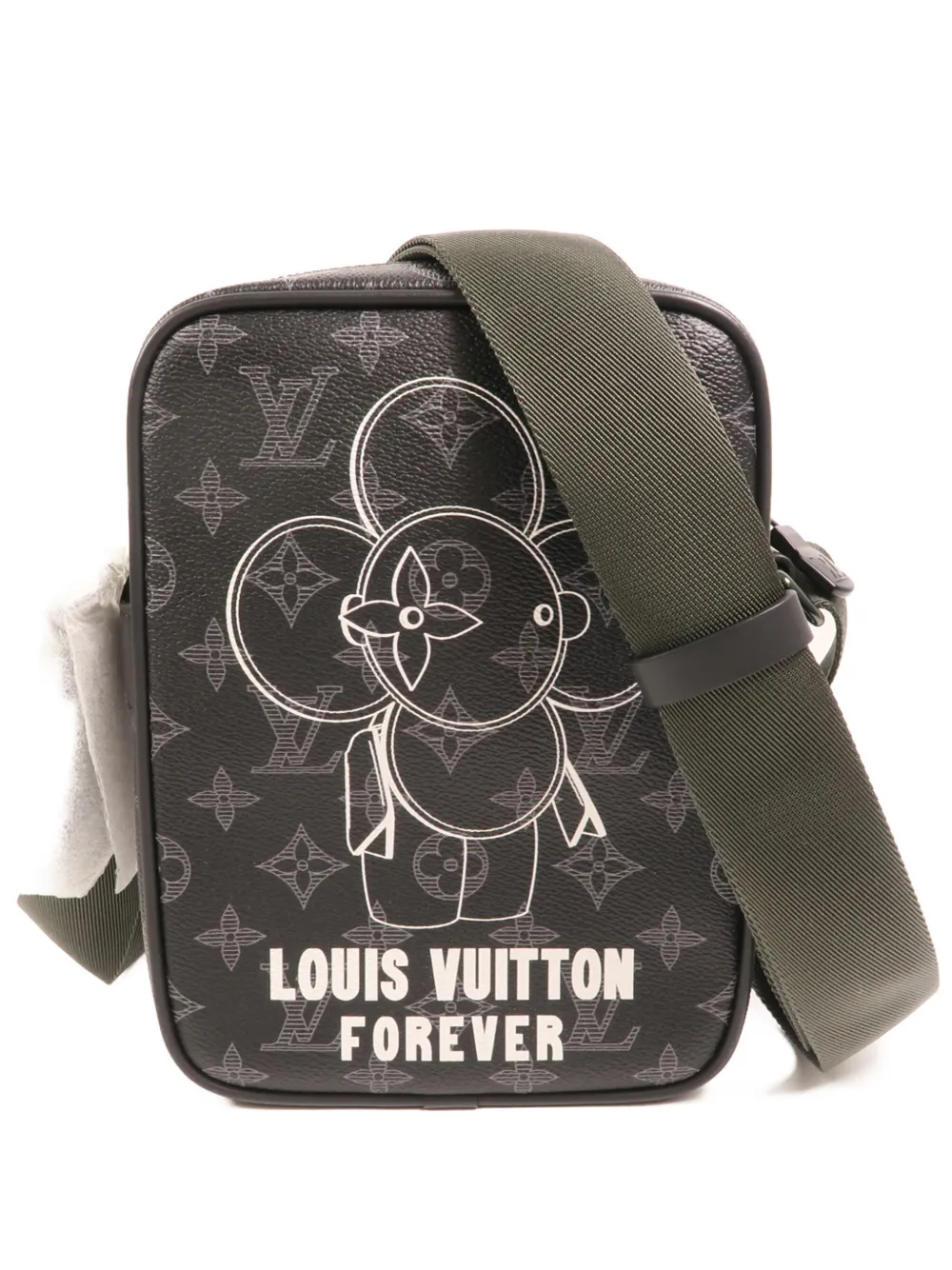 Louis Vuitton Pre-Owned PM Danube Vivienne-print messenger bag - Schwarz