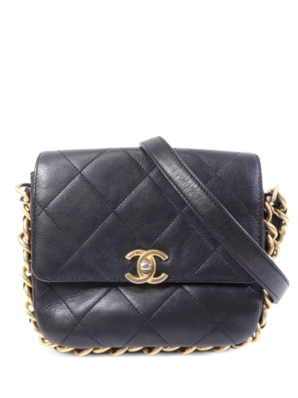 CHANEL Pre-Owned chain-detail matelasse shoulder bag - Nero