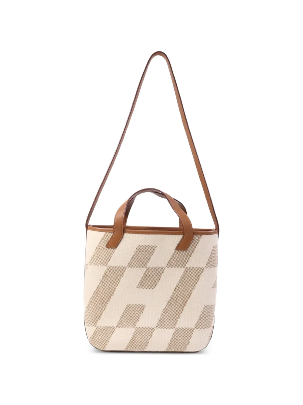 Hermès Pre-Owned Cabas H En Biais 27 two-way handbag - Nude