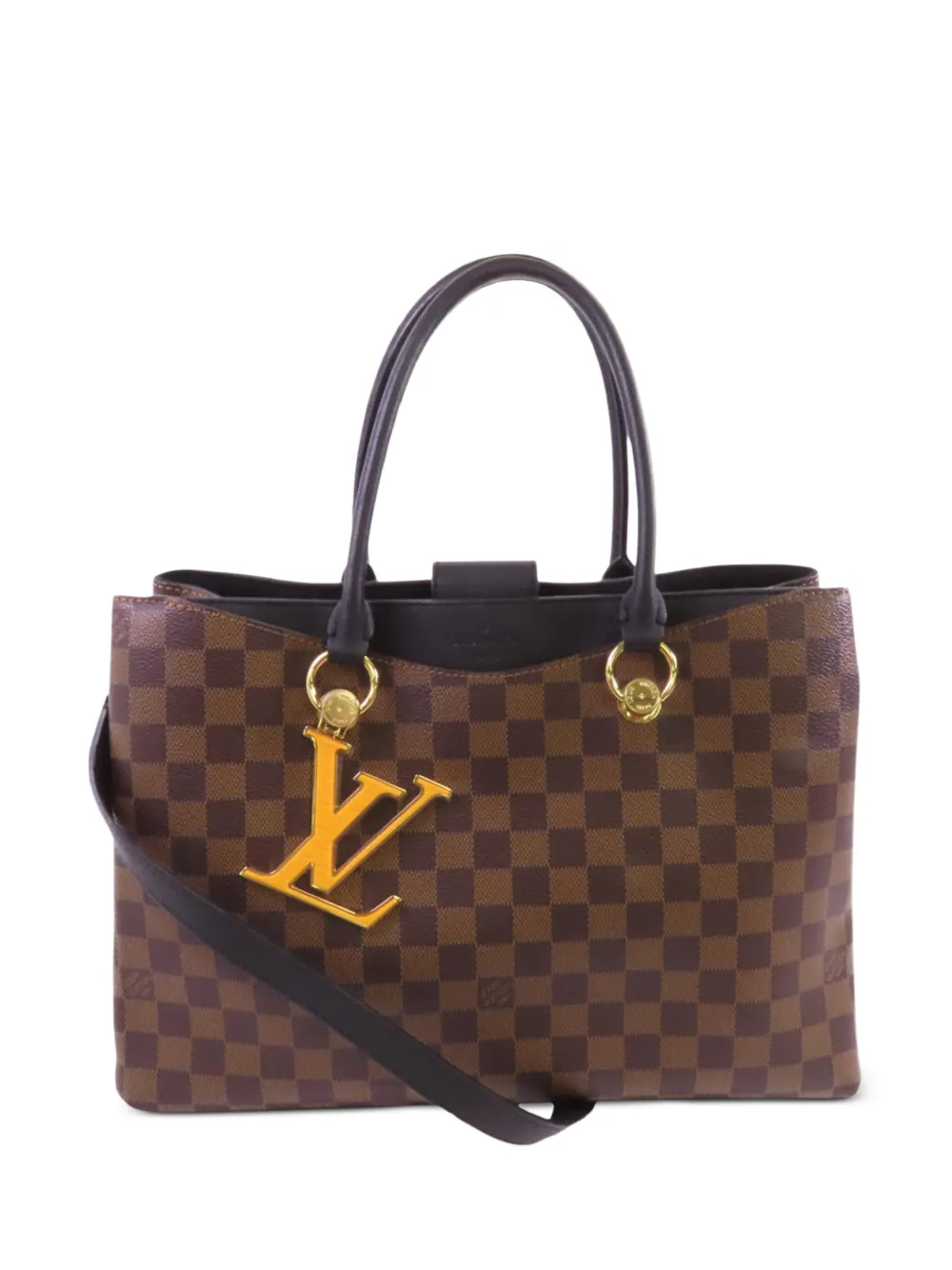 Louis Vuitton Pre-Owned Riverside Damier Ebène canvas tote bag - Marrone