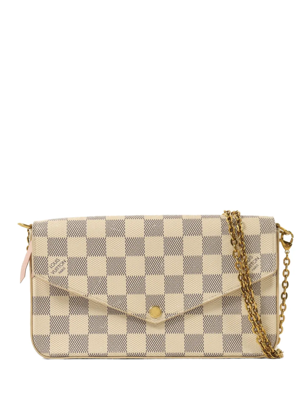 Louis Vuitton Pre-Owned Felicie Pochette Damier Azur canvas shoulder bag - Toni neutri
