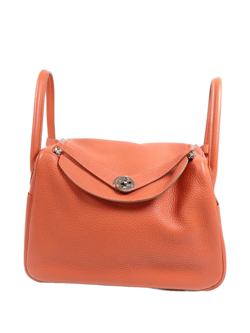 Hermès Pre-Owned Lindy 30 leather tote bag - Arancione