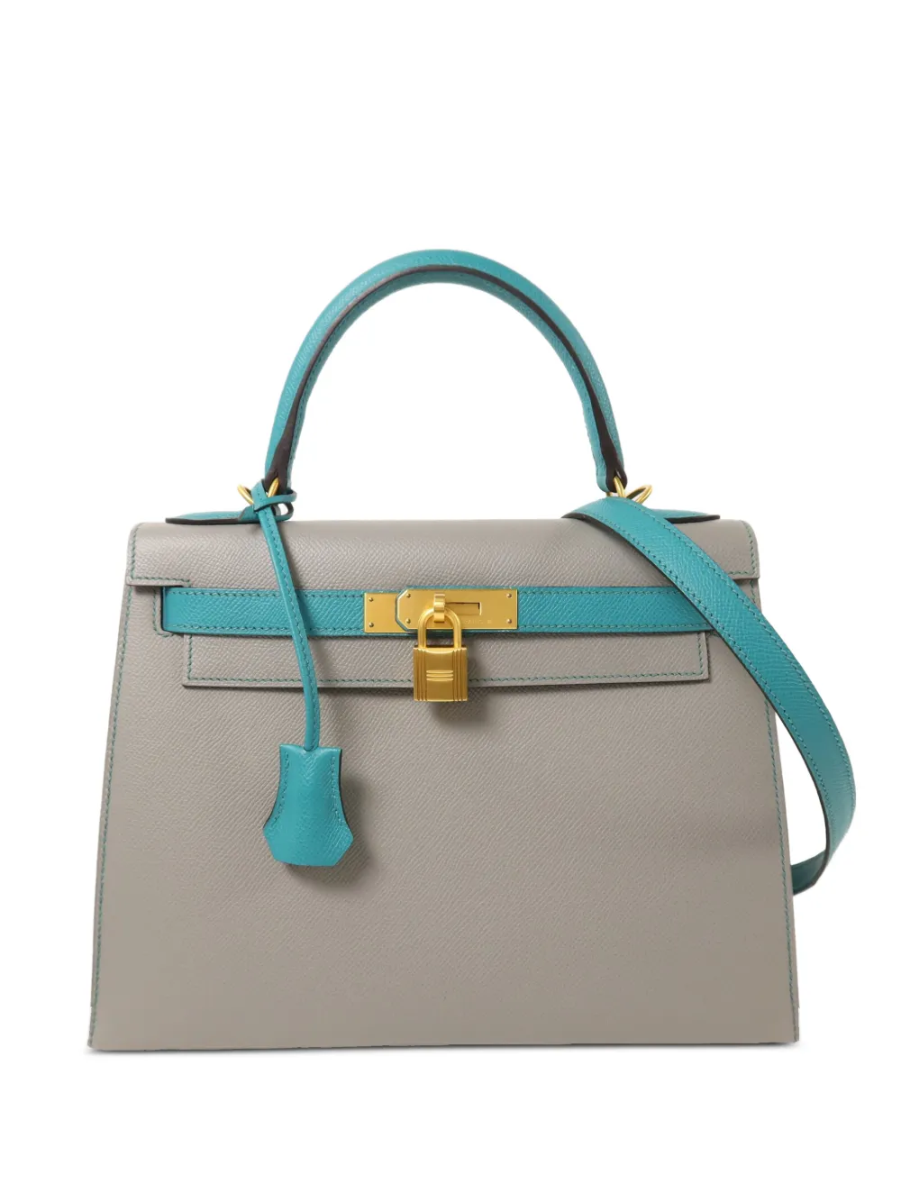 Hermès Pre-Owned 28 Kelly leather bag - Grau