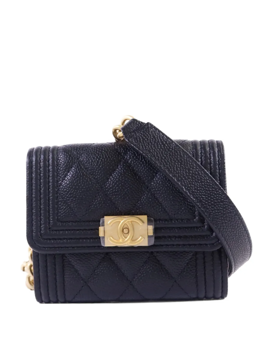 CHANEL Pre-Owned Boy CC chain wallet tote bag - Nero