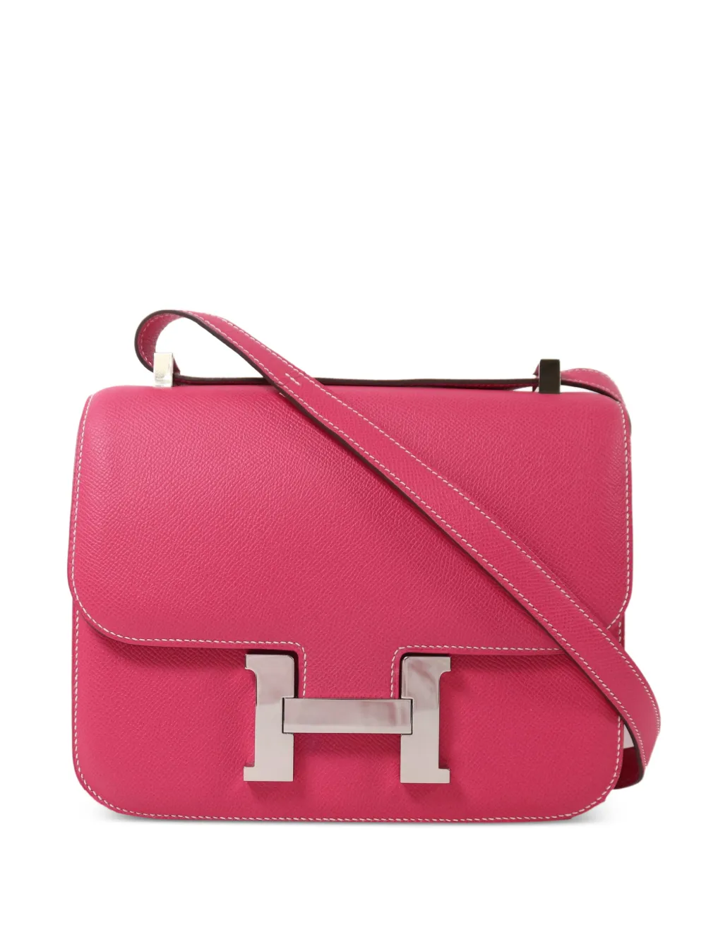 Hermès Pre-Owned Constance leather shoulder bag - Rosa