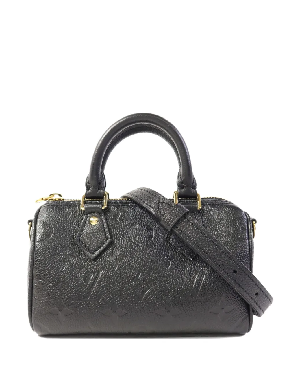 Louis Vuitton Pre-Owned nano Speedy two-way handbag - Black