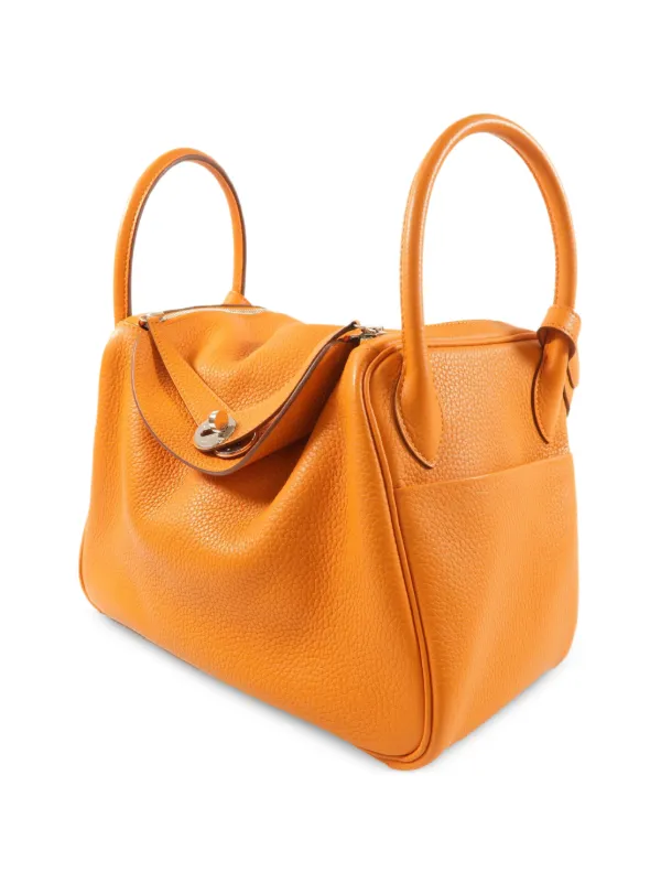 Hermès Pre-Owned Lindy 30 ショルダーバッグ | オレンジ | FARFETCH JP