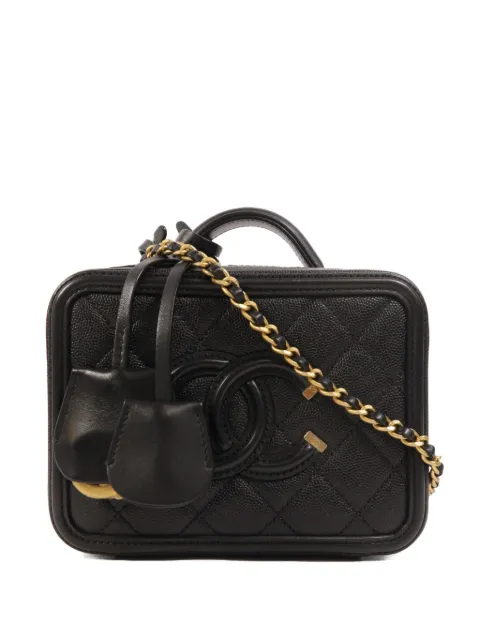 CHANEL Pre-Owned CC Vanity Case calfskin tote bag