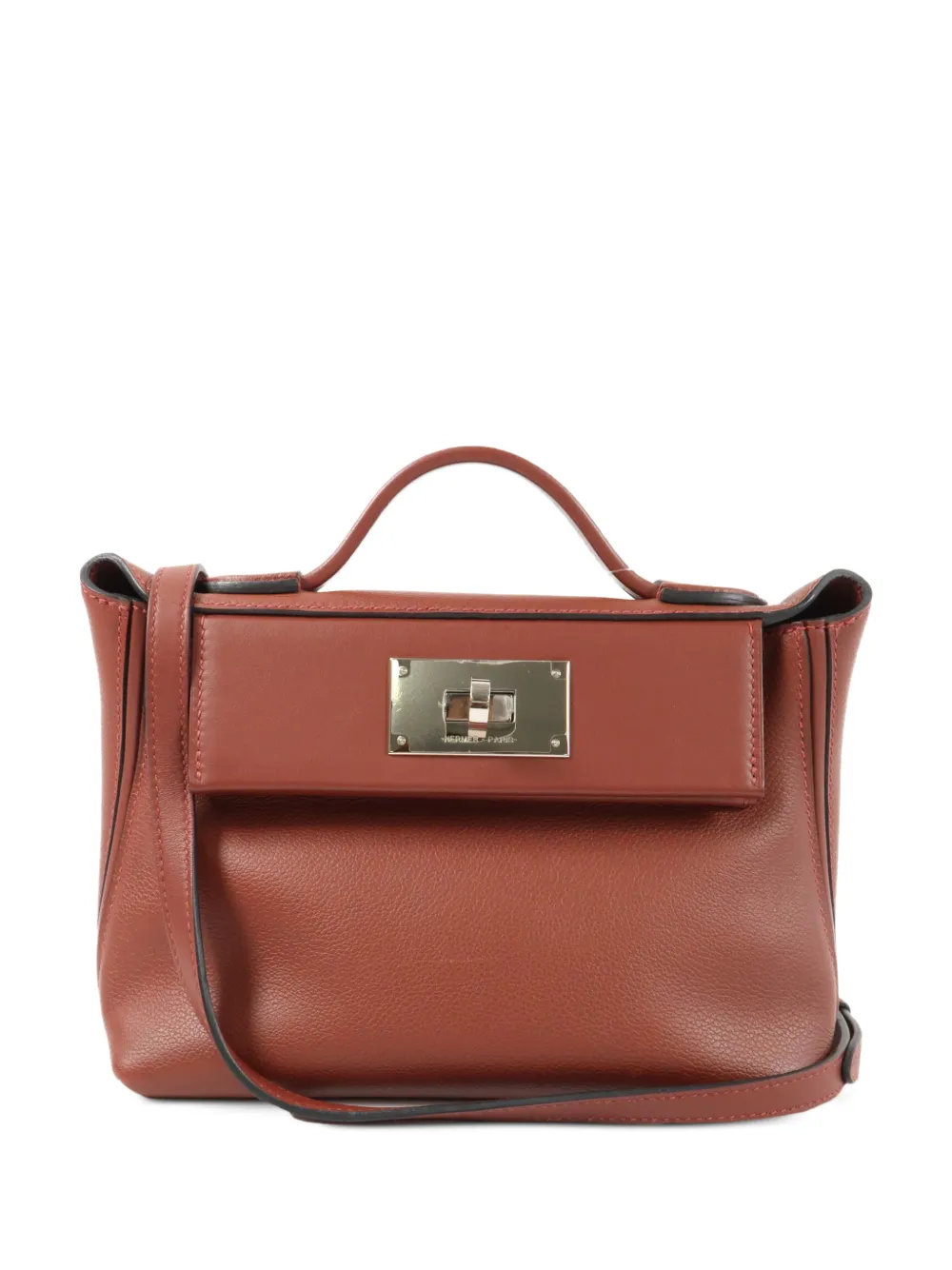 Hermès Pre-Owned leather shoulder bag - Marrone