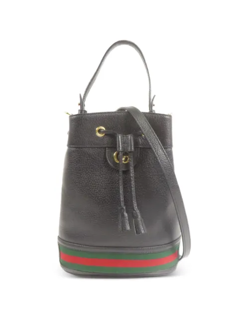 Gucci Pre-Owned GG Web bucket bag