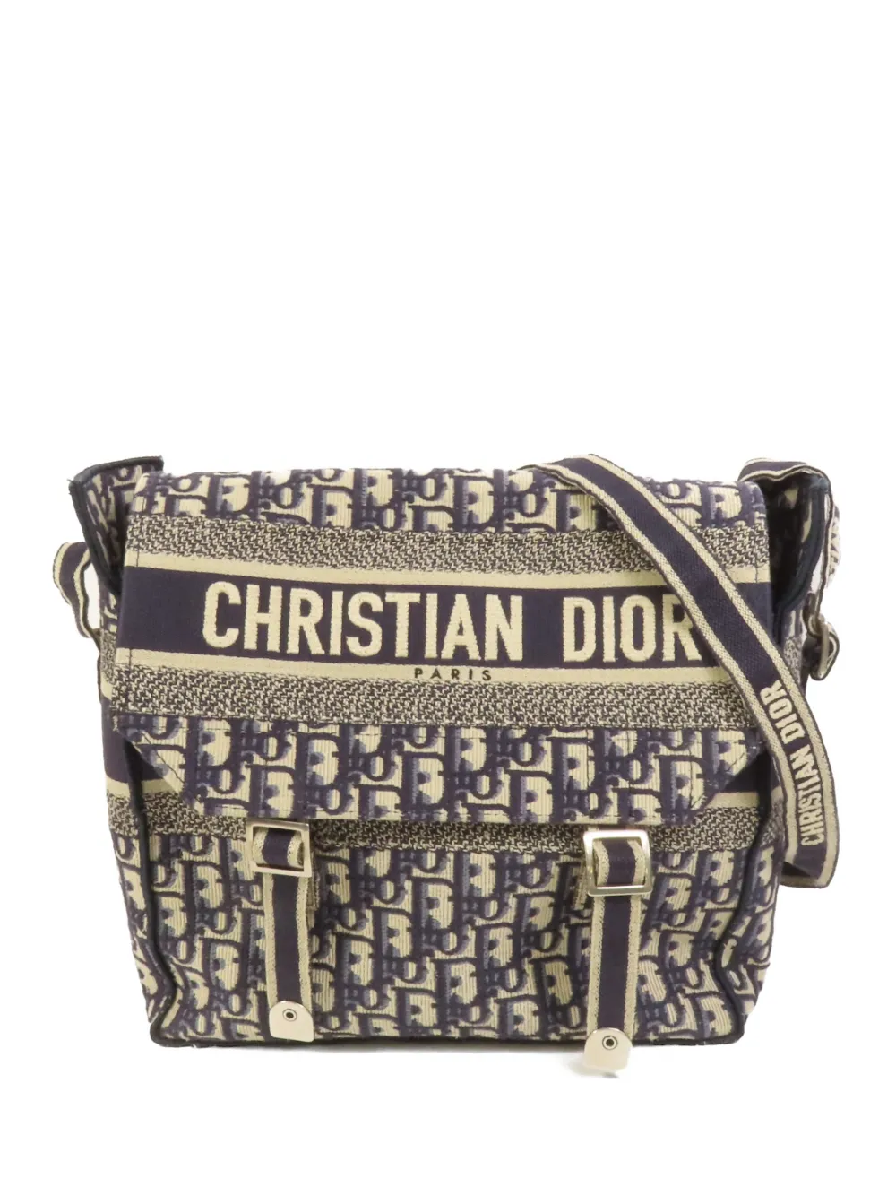 Christian Dior Pre-Owned medium Diorcamp Oblique shoulder bag - Blu