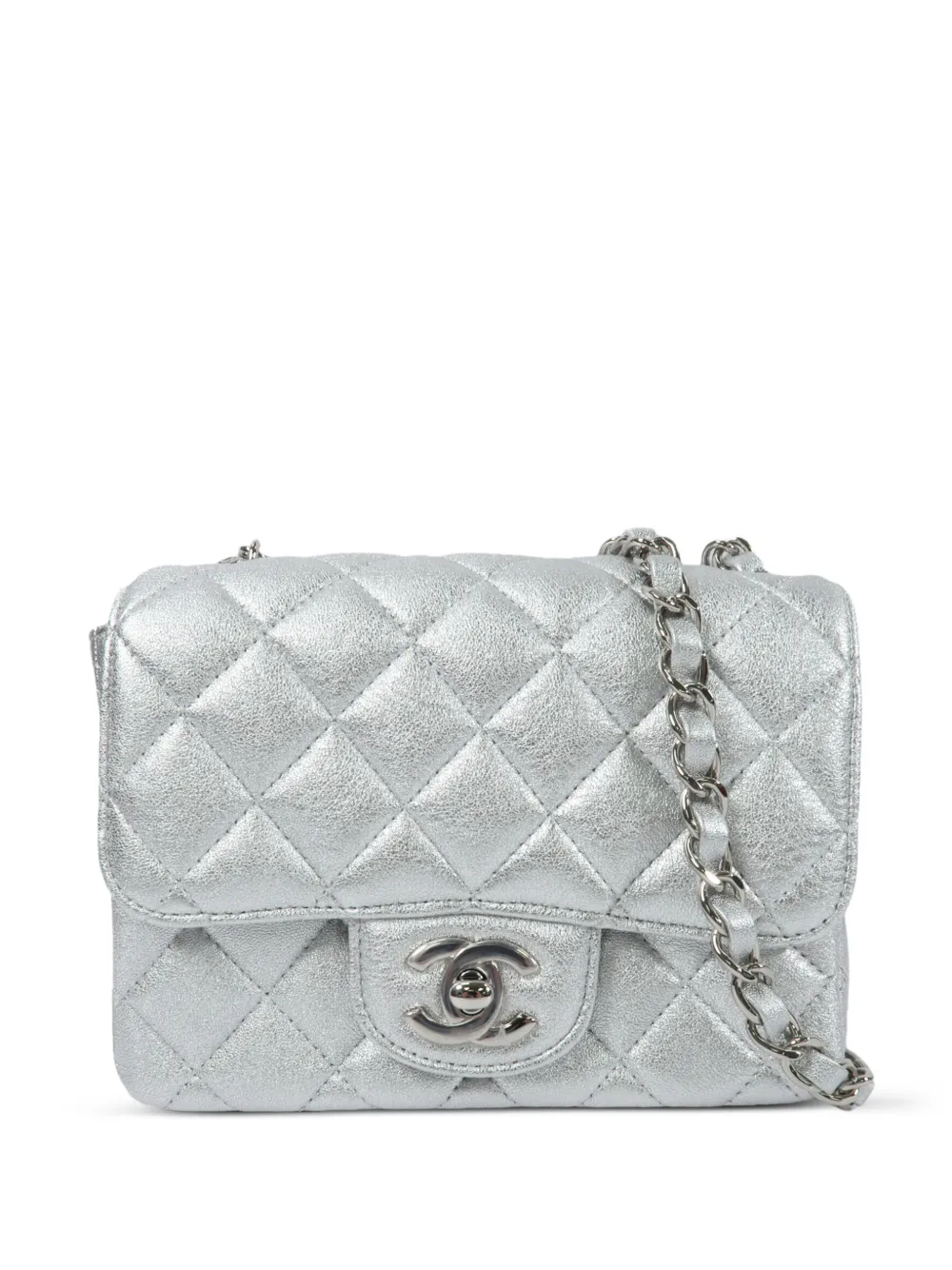CHANEL Pre-Owned CC turn-lock shoulder bag - Argento
