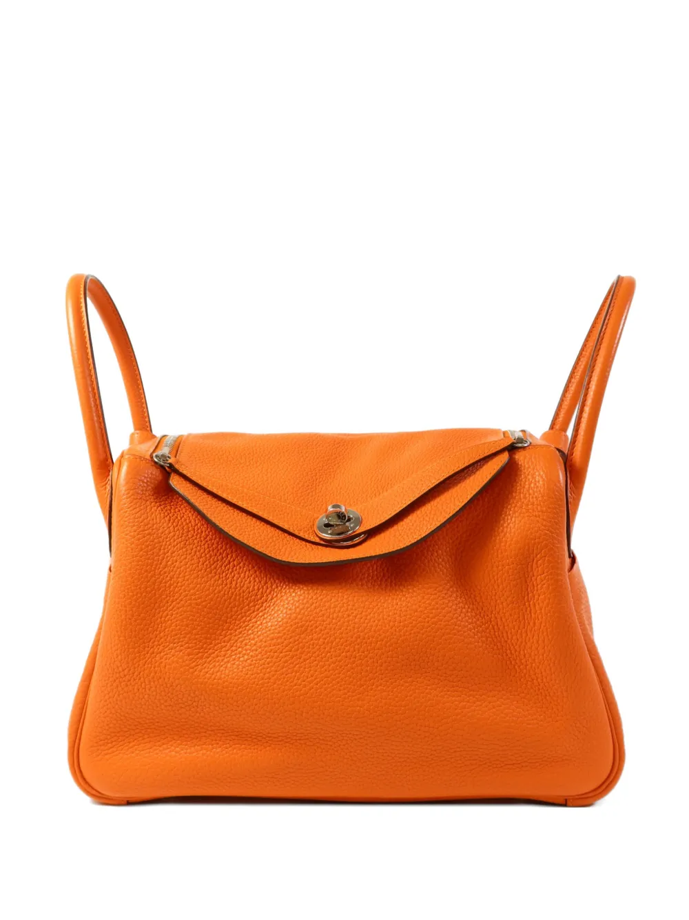Hermès Pre-Owned Lindy 30 leather tote bag - Arancione