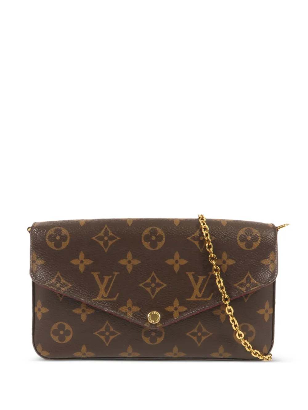 Louis Vuitton Pre-Owned Pochette Felicie monogram canvas shoulder bag - Marrone