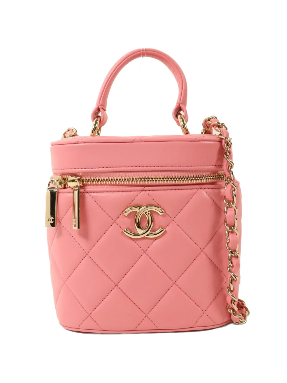 CHANEL Pre-Owned Vanity Case quilted shoulder bag - Rosa