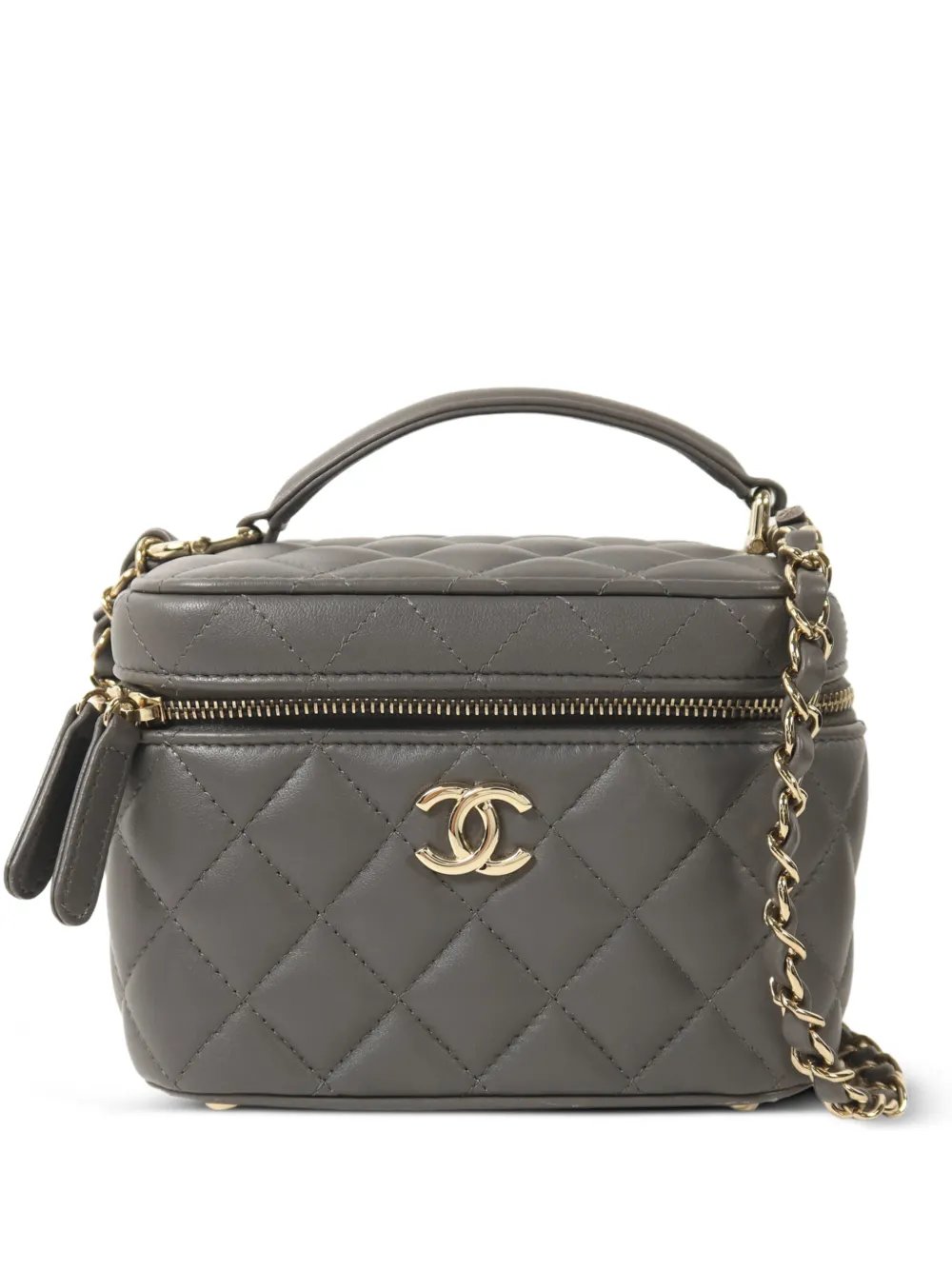 CHANEL Pre-Owned CC vanity case tote bag - Grigio