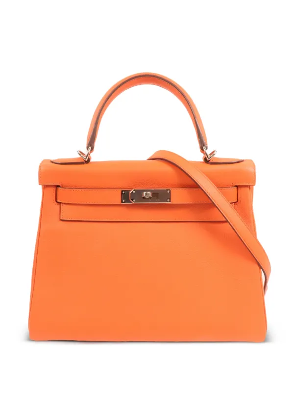 Hermès Pre-owned Kelly 28 Tote Bag in Pink