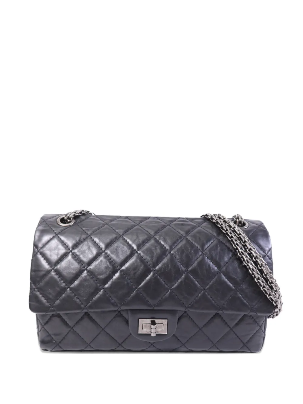 CHANEL Pre-Owned 2.55 leather shoulder bag - Black