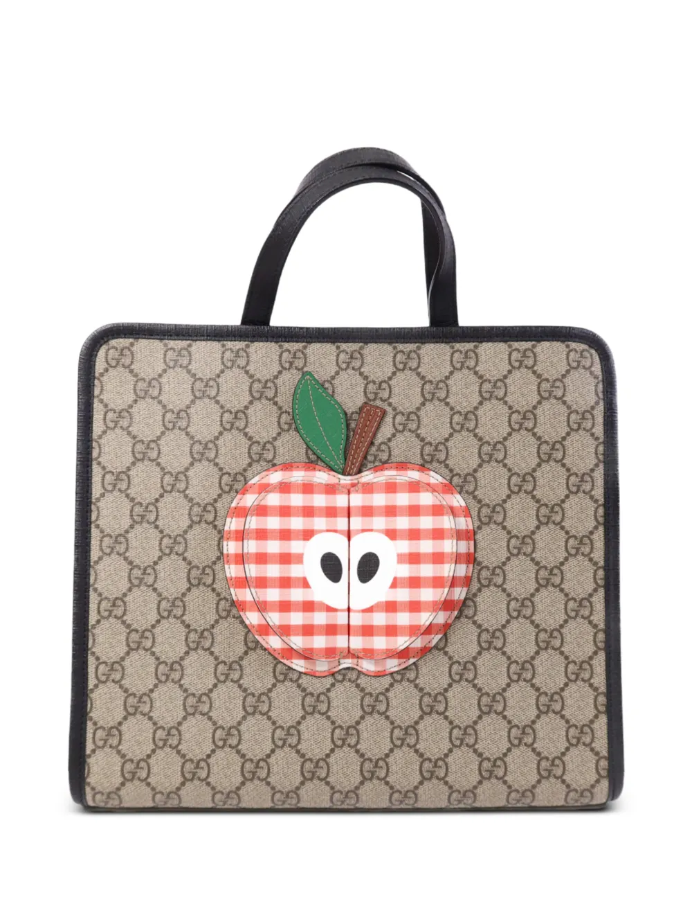 Gucci Pre-Owned GG apple-patch tote bag - Toni neutri