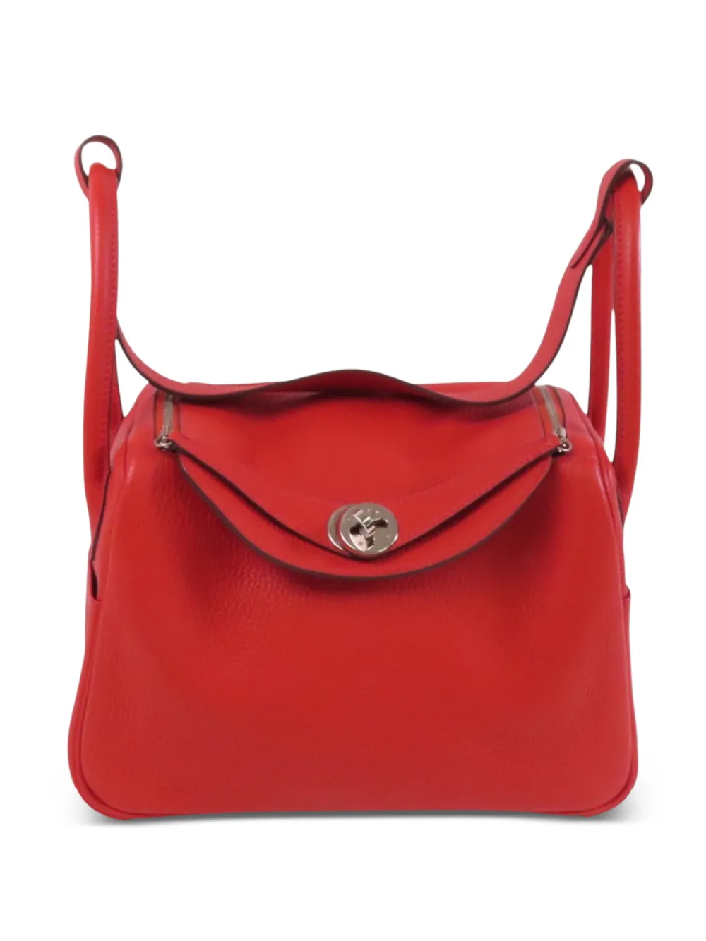 Hermès Pre-Owned 26 Lindy Clemence-leather tote bag - Rosso