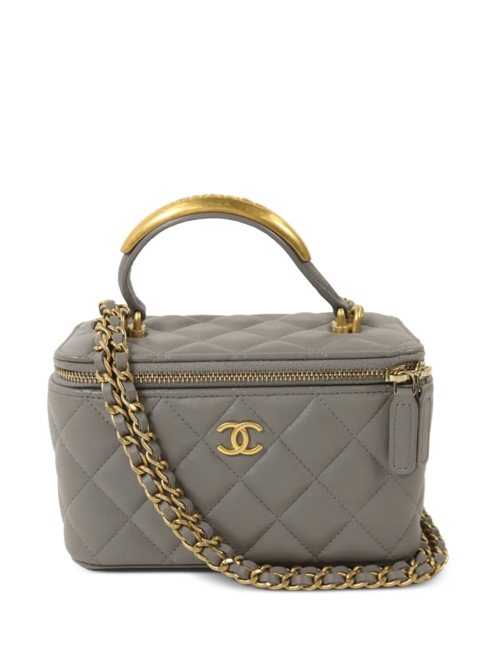 CHANEL Pre-Owned CC Vanity Case tote bag - Grey