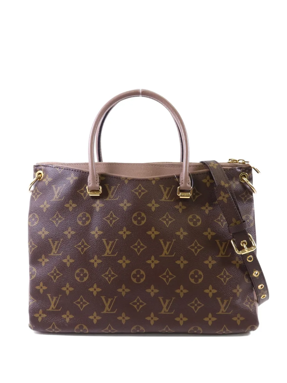 Louis Vuitton Pre-Owned MM Pallas Monogram shoulder bag - Braun