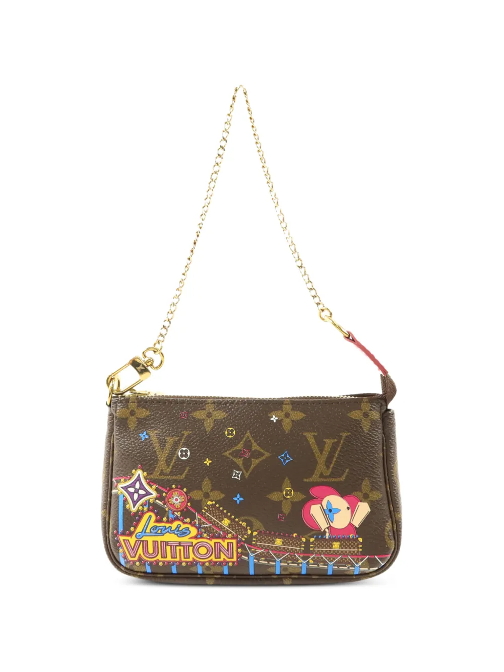 Louis Vuitton Pre-Owned mini Pochette Holiday Edition shoulder bag - Marrone