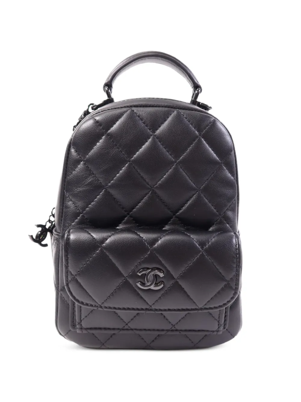 CHANEL Pre-Owned CC quilted backpack - Nero