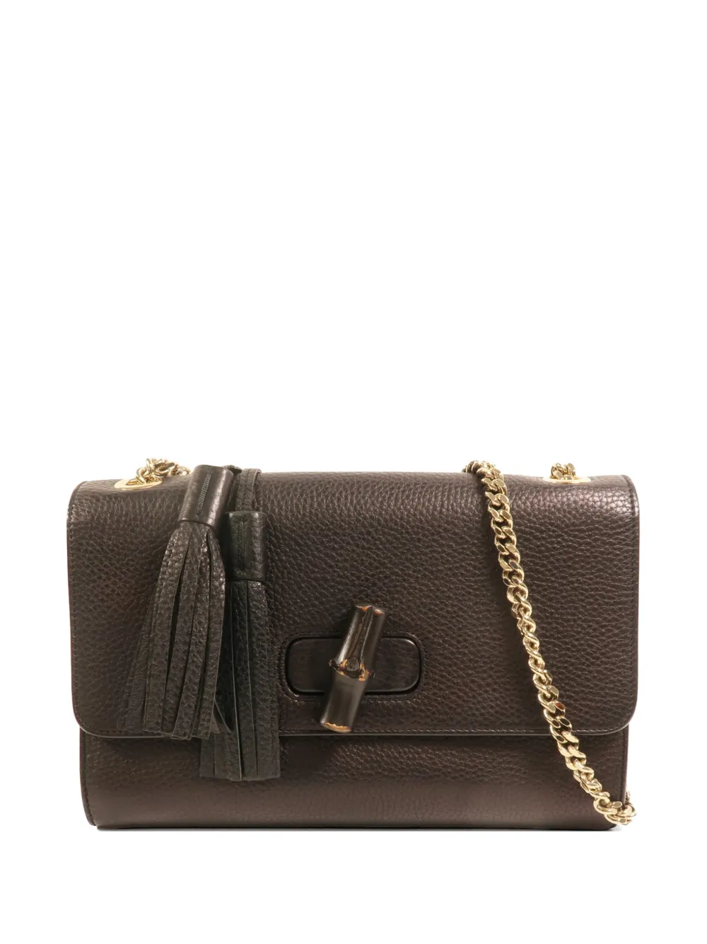 Gucci Pre-Owned Bamboo chain shoulder bag - Marrone