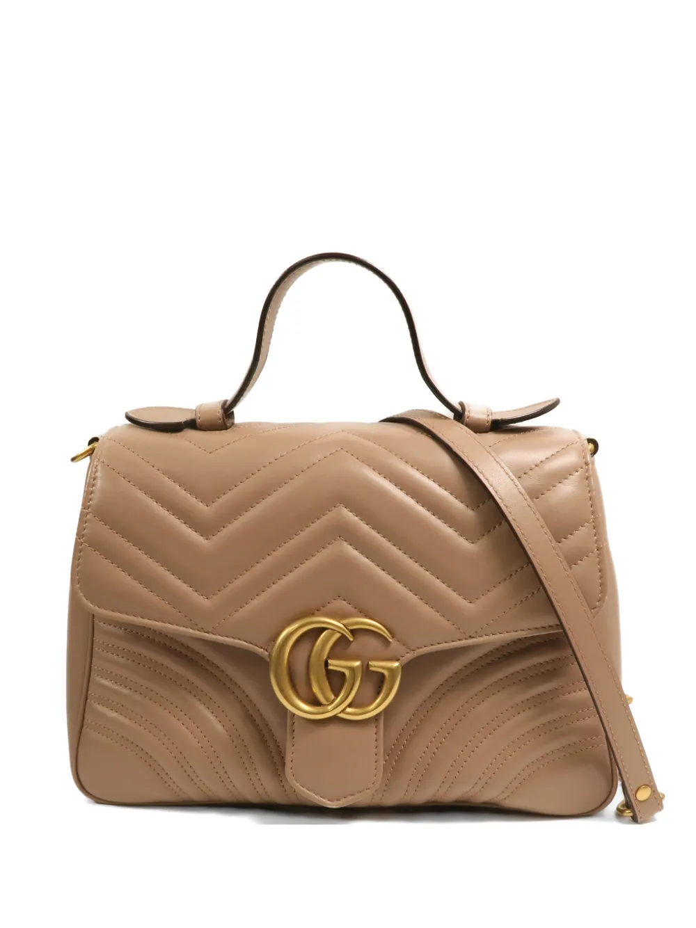 Gucci Pre-Owned GG Marmont Matelassé shoulder bag - Toni neutri