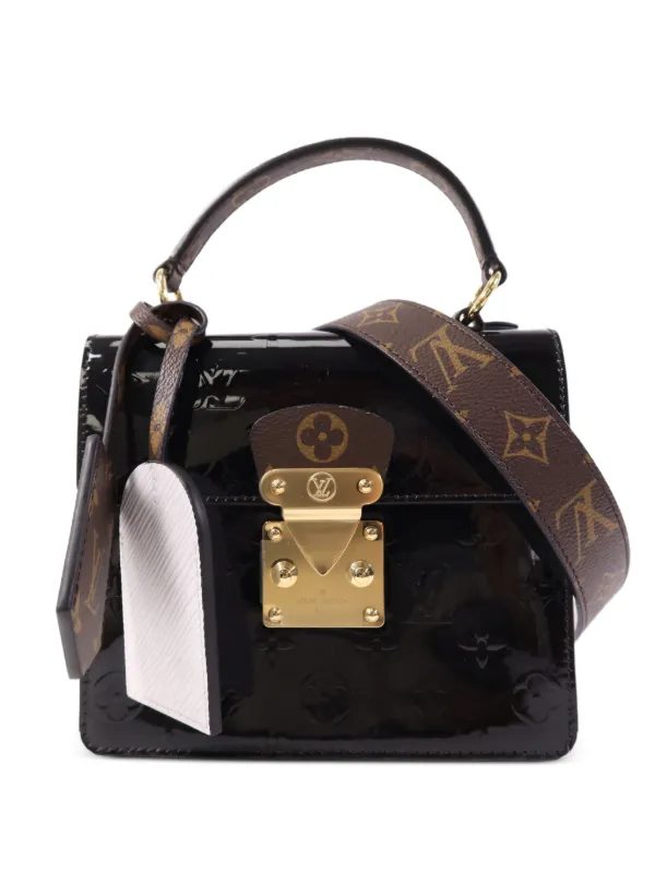 Louis Vuitton Pre-owned Spring Street Epi Vernis-leather Monogram Tote Bag in Black