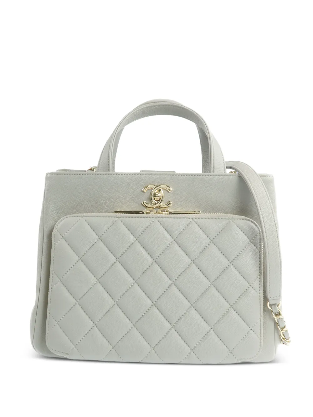 CHANEL Pre-Owned Business Affinity CC tote bag - Grigio